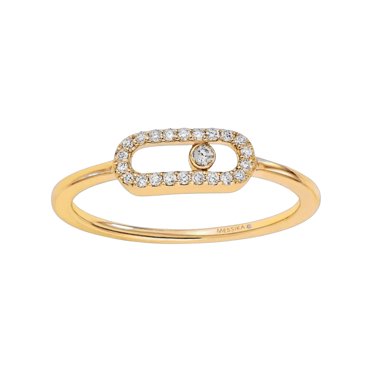 Messika Move Uno 04705-YG Yellow Gold Diamond Ring – additional product photo 2