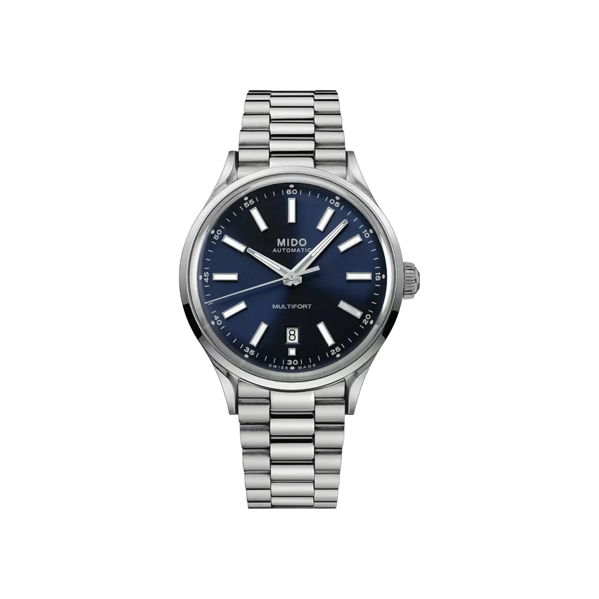 Mido Multifort Patrimony Powerwind M040.407.11.041.00 Stainless Steel 40mm Blue Dial Men's Watch