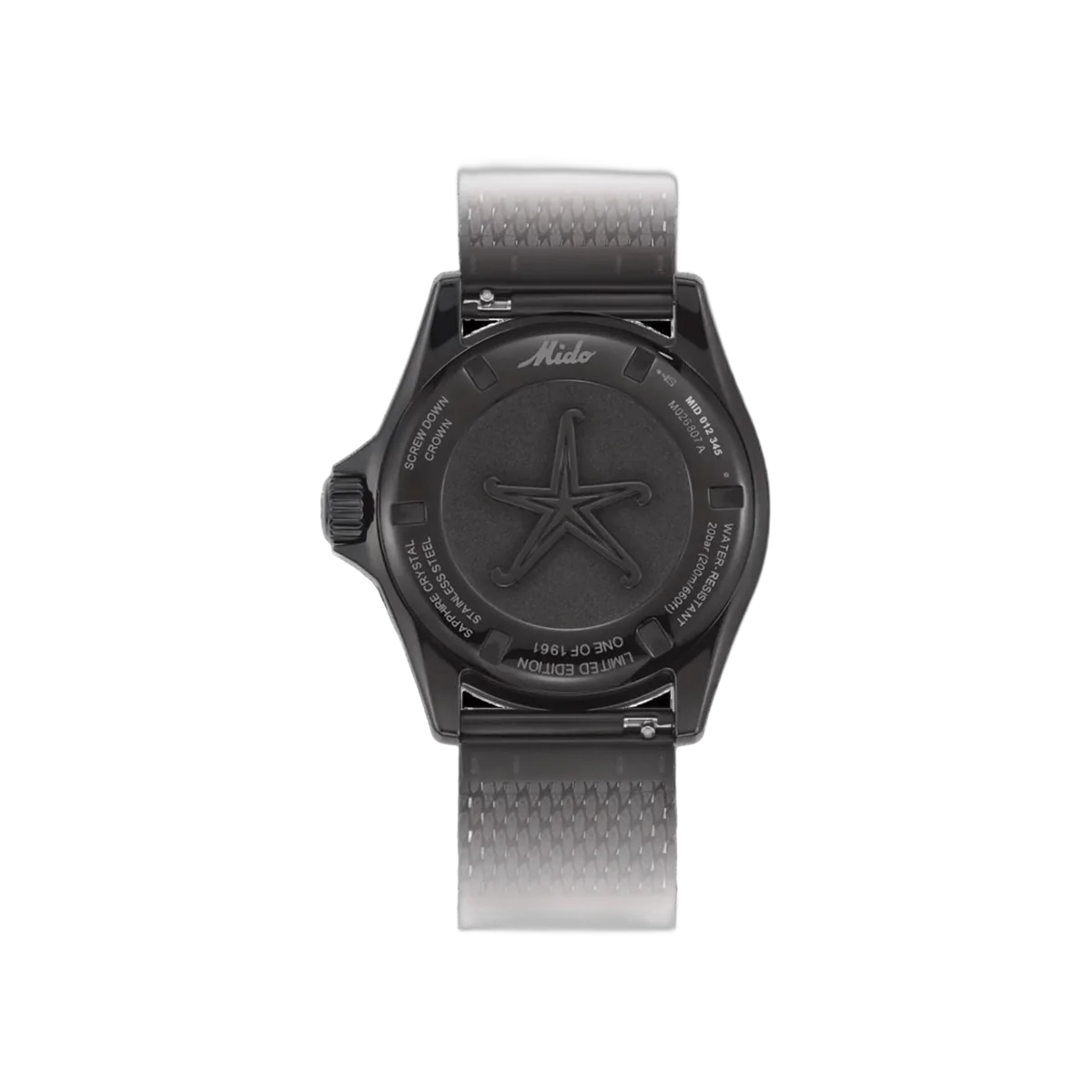Mido Ocean Star Decompression Timer M026.807.33.051.00 Edelstahl 40,5mm Schwarzes Zifferblatt Herrenuhr