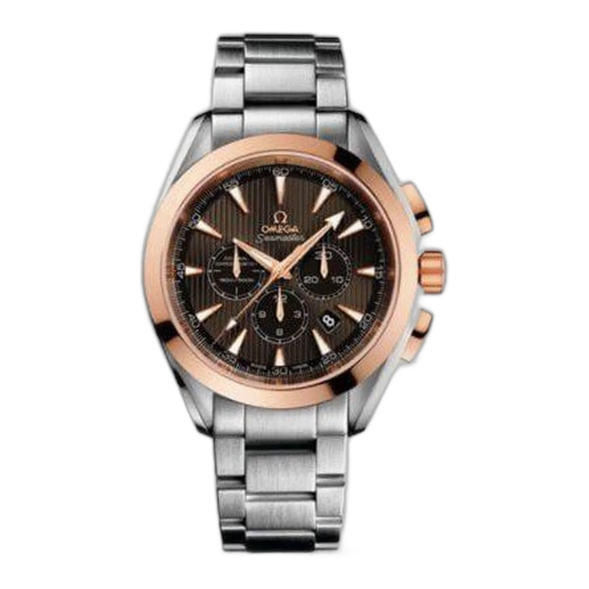 Omega Seamaster Stainless Steel & 18Kt Rose Gold 44Mm Unisex Watch