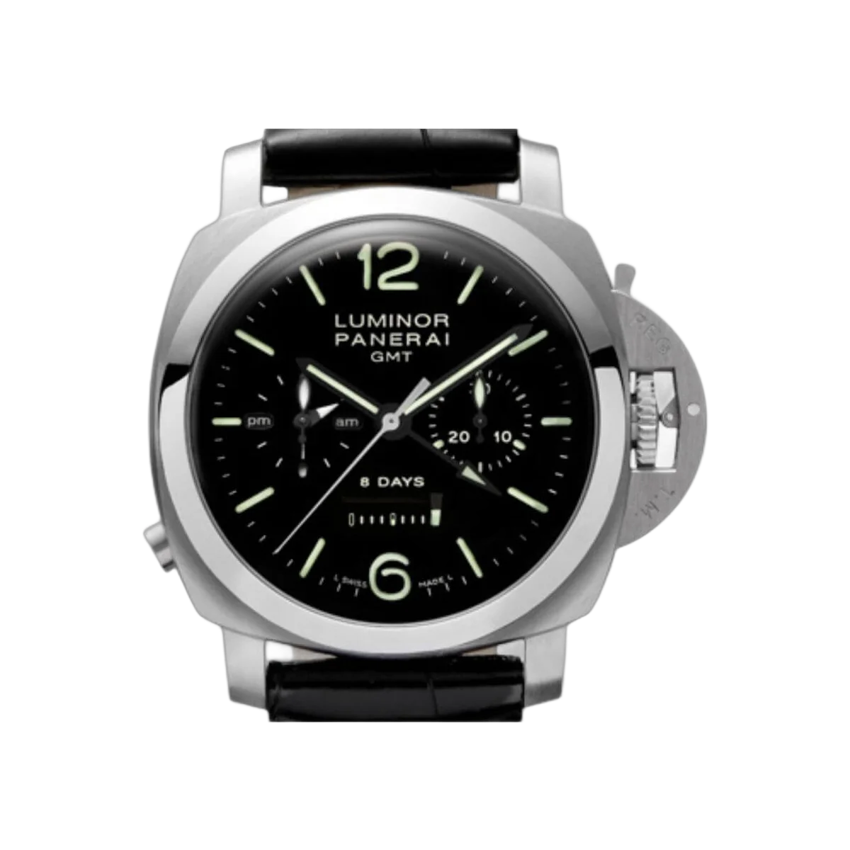 Panerai Luminor Chrono Monopulsante 8 Tage GMT 44mm Herrenuhr Ref. PAM00275