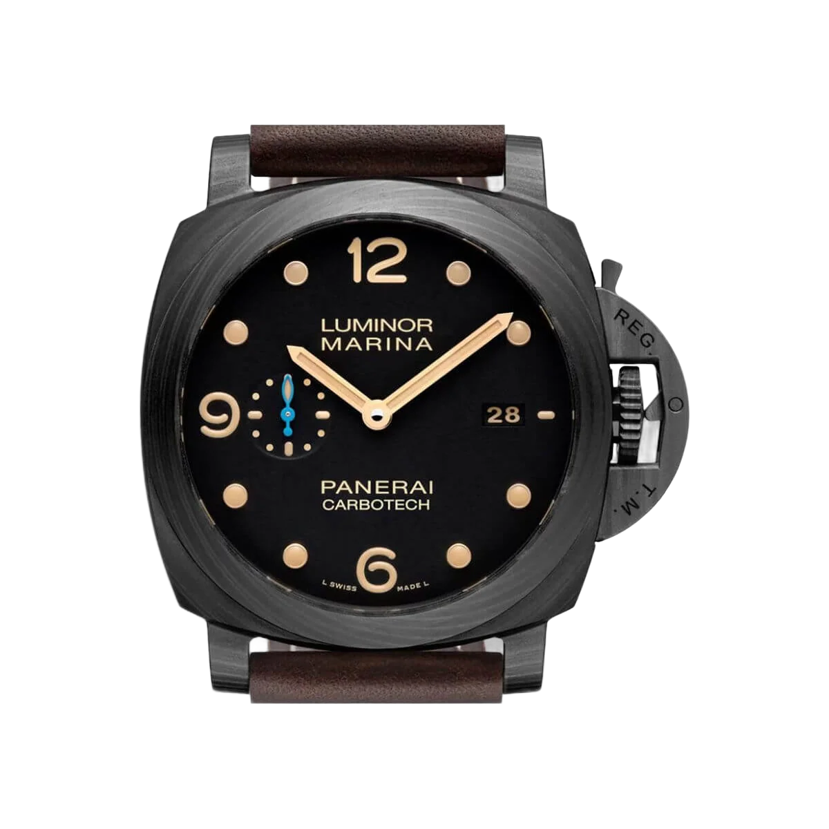 沛纳海 Luminor Marina Carbotech PAM00661 44 毫米黑色表盘