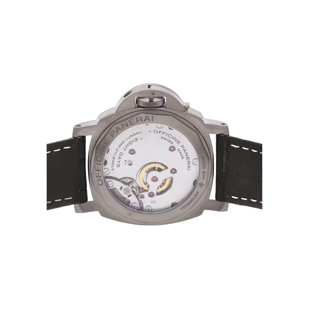Panerai Luminor PAM00564 Marina 8 Tage Titan Handaufzug Braunes Zifferblatt