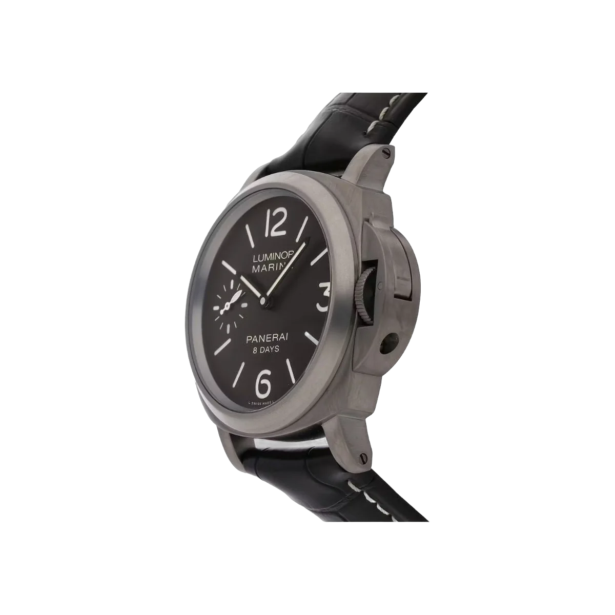 Panerai Luminor PAM00564 Marina 8 Tage Titan Handaufzug Braunes Zifferblatt