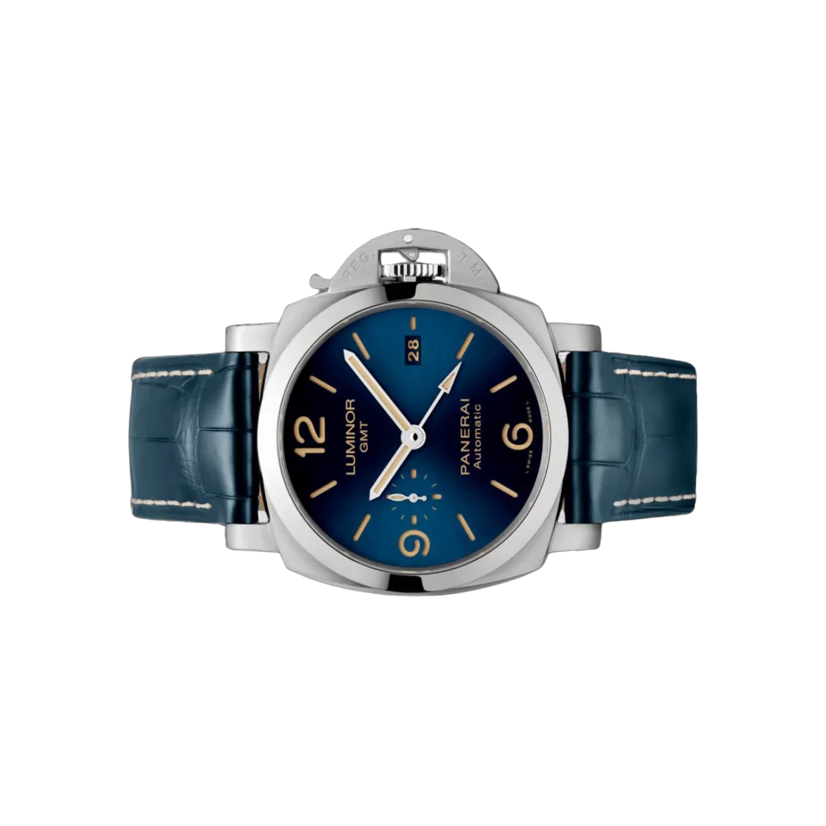 Panerai Luminor PAM01033 Gmt 44Mm Stainless Steel Blue Dial