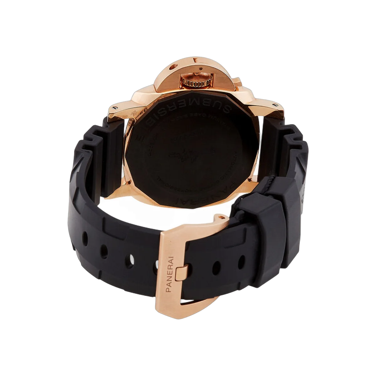 Panerai Submersible Goldtech PAM01164 Rose Gold 42mm Black Dial Men's Watch