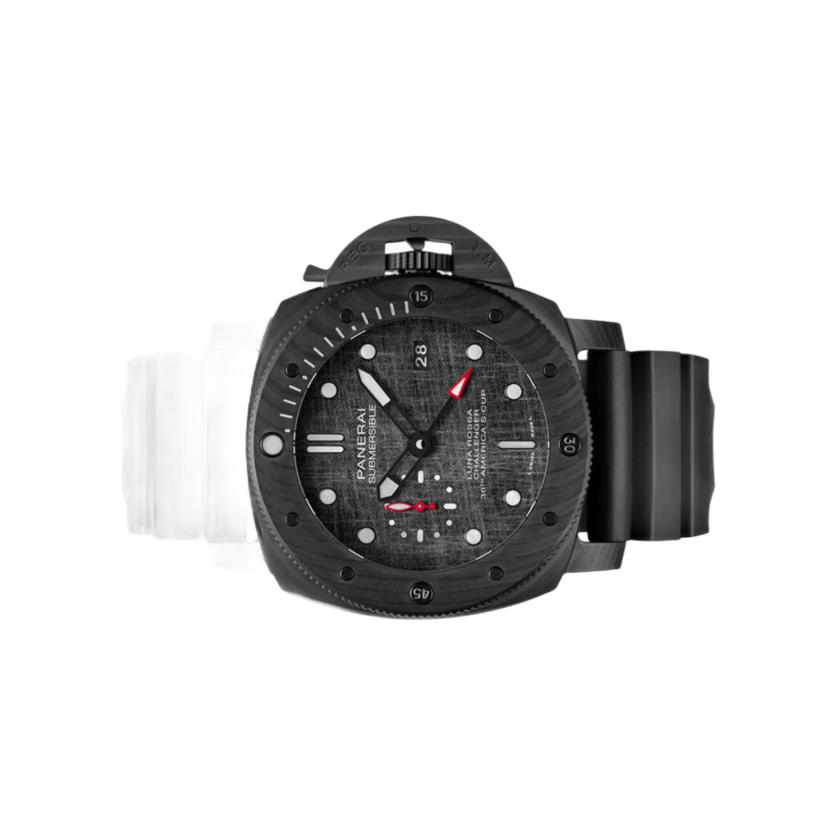 沛纳海 Submersible Luna Rossa PAM01039 Carbotech 47 毫米灰色表盘男士手表