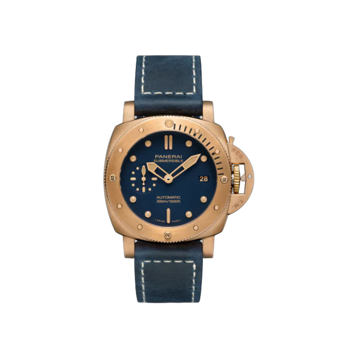 Panerai Submersible PAM1074 Bronze Dunkelblau 42mm Herrenuhr