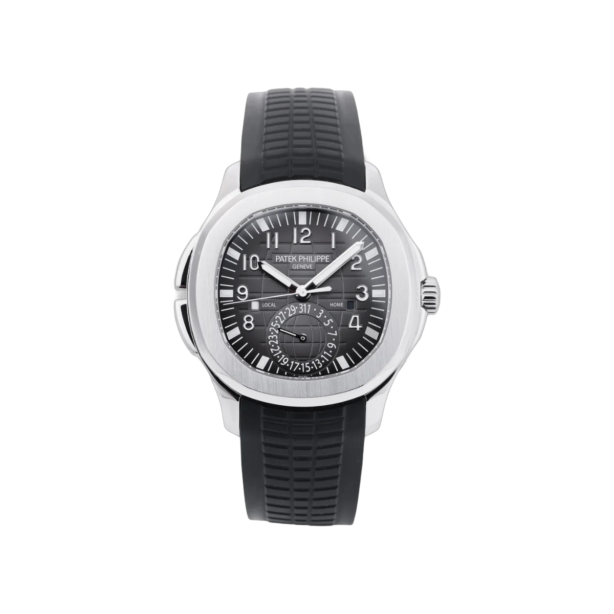 Patek Philippe Aquanaut 5164A-001 Dual Time 40.8Mm Black Dial