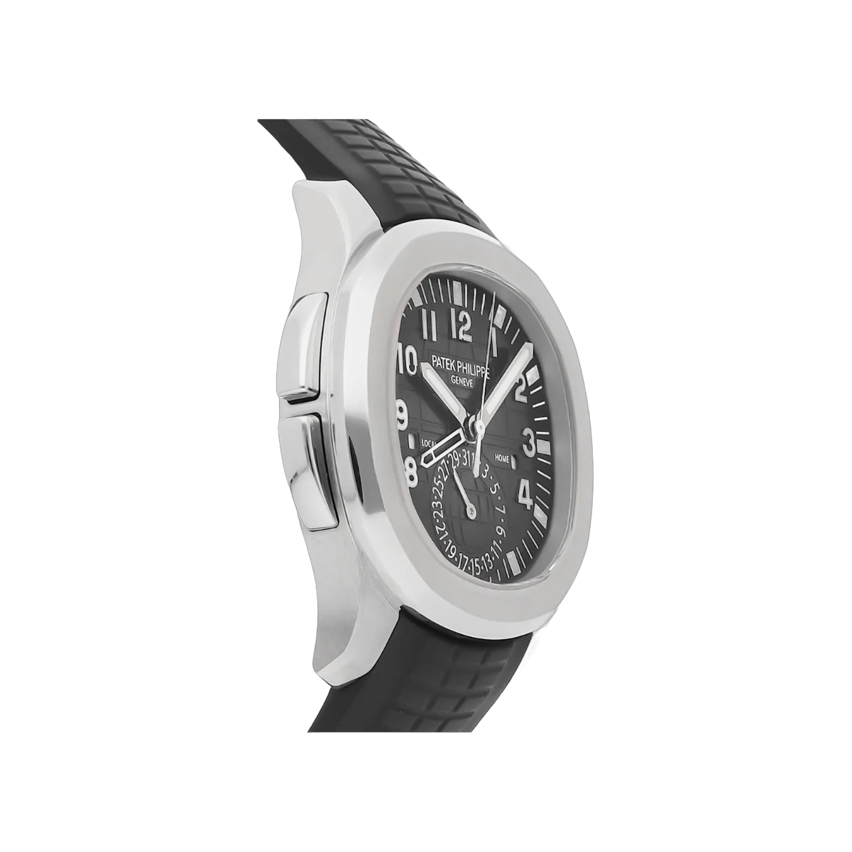百达翡丽 Aquanaut 5164A-001 双时区 40.8 毫米黑色表盘