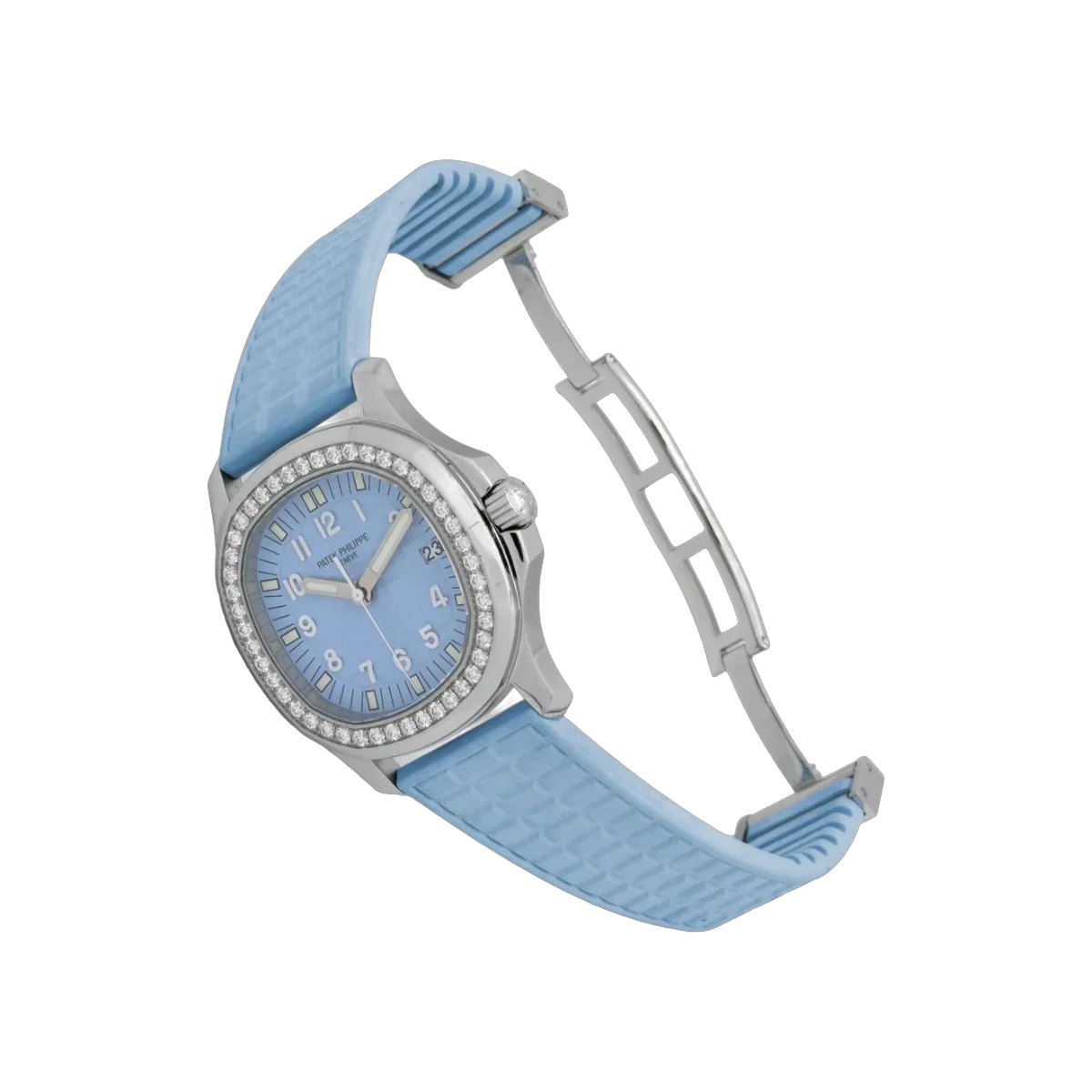 Patek Philippe Aquanaut Luce 5067A-017 Stainless Steel 36mm Diamond Bezel Blue Ice Dial
