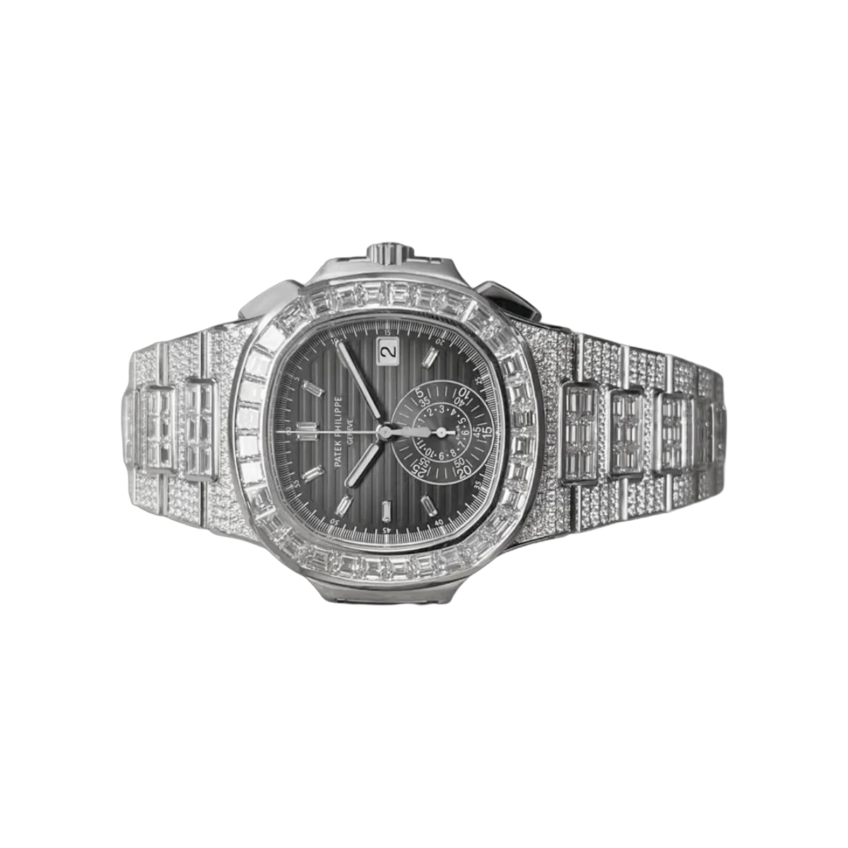 Patek Philippe Nautilus 5980/1400G-010 Chronograph Diamantbesetzt