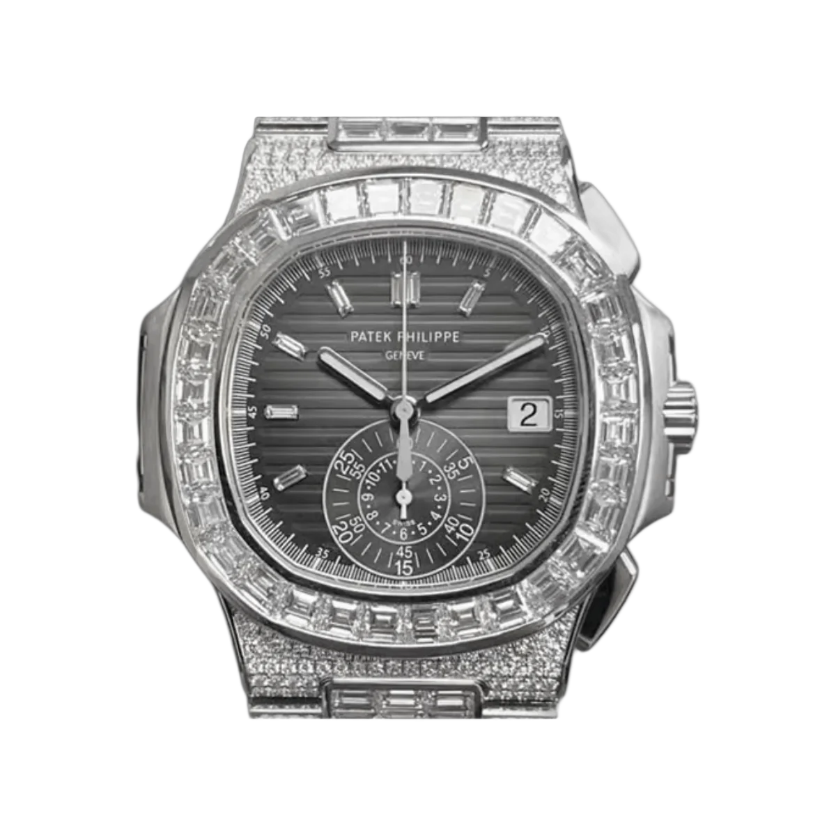 Patek Philippe Nautilus 5980/1400G-010 Chronograph Diamantbesetzt