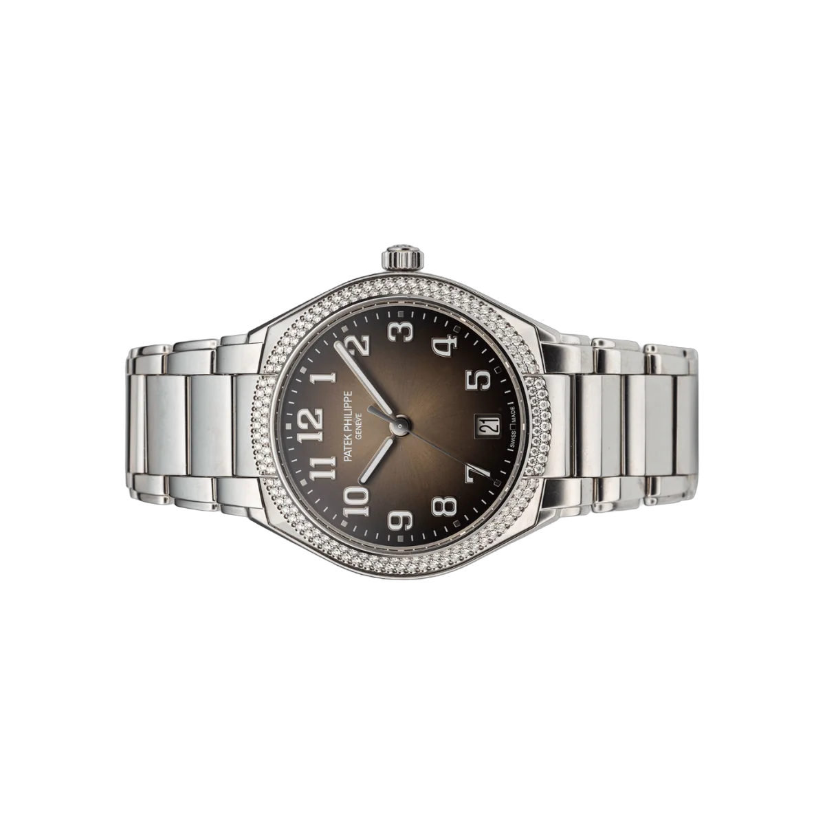 Patek Philippe Twenty 4 7300/1200A-010 Stainless Steel 36mm Gray Sunburst Dial Womens Watch