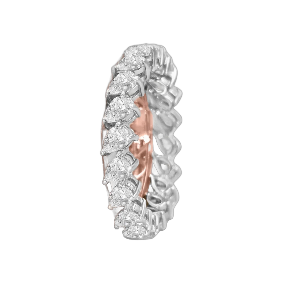 Pear Ring- HRD- E-F/VVS 1.72 CTS- A01R,Total Wt - 5.58gm