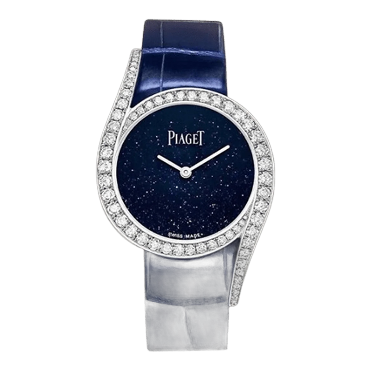 Piaget Limelight Gala 32Mm 18Kt White Gold Quartz Blue Aventurine Dial Ladies Watch