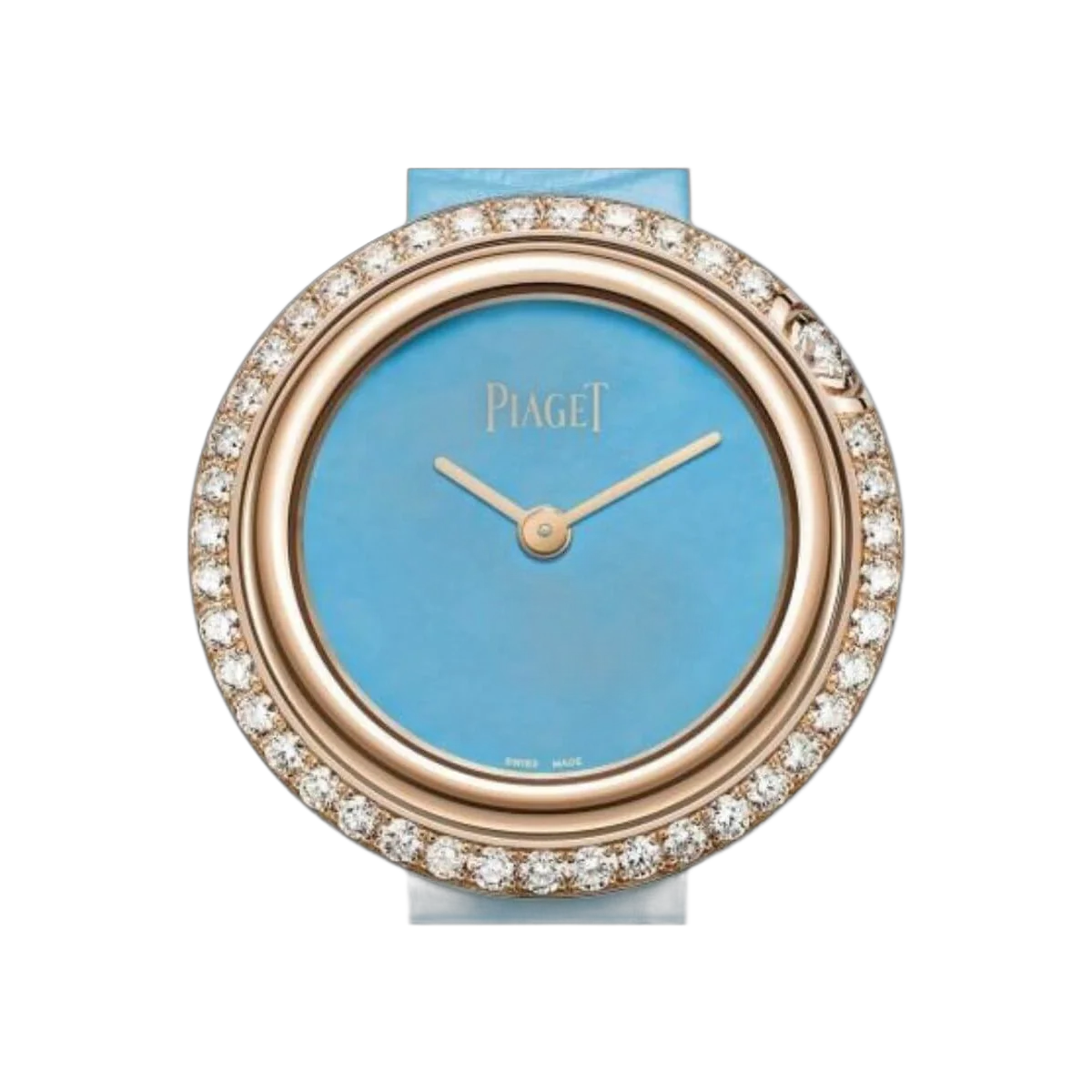 Piaget Possession G0A43089 Quartz RG Turquoise Leather Strap Blue Dial