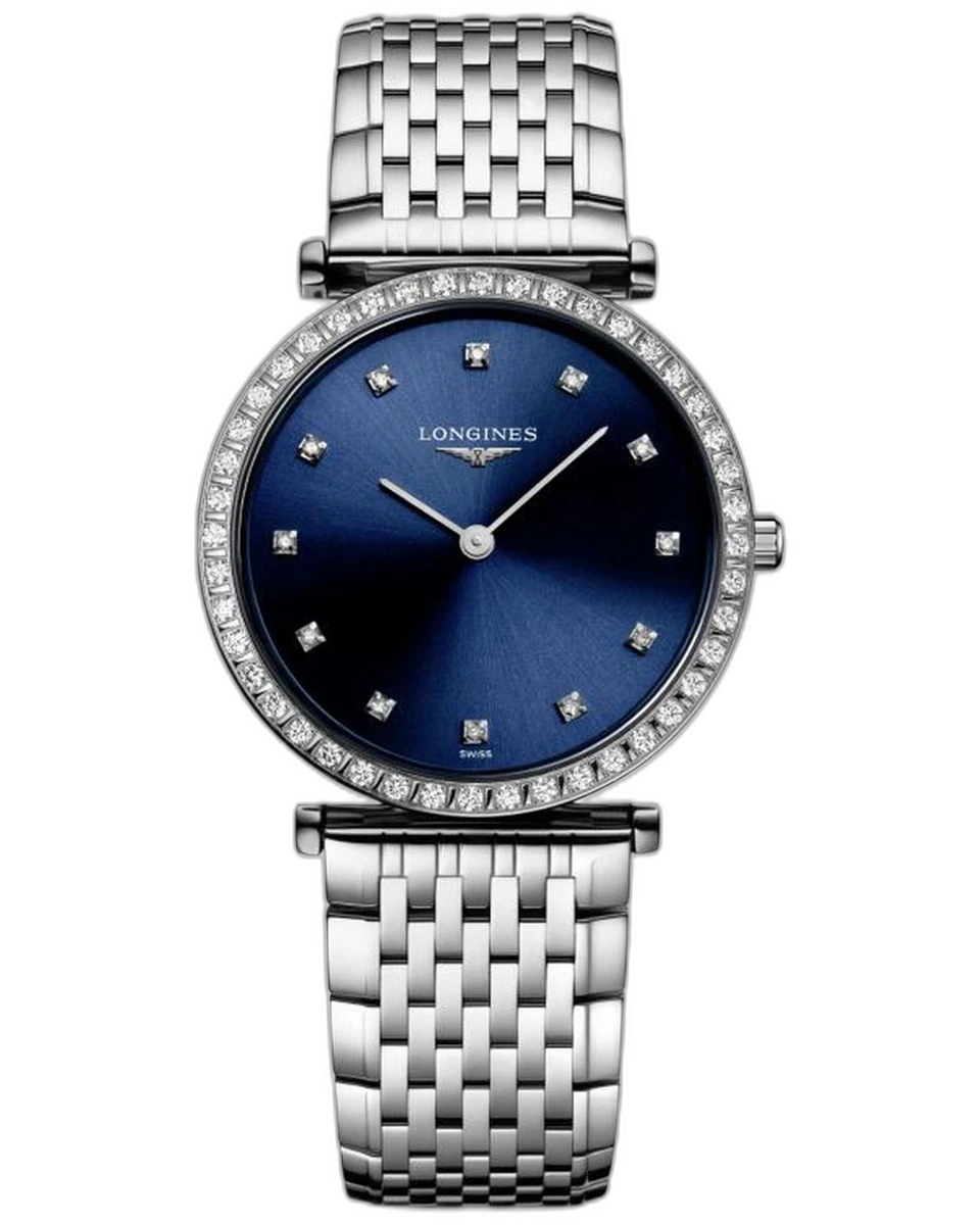 Longines La Grande Classique Diamond L45230976 29MM Blue Dial Stainless Steel