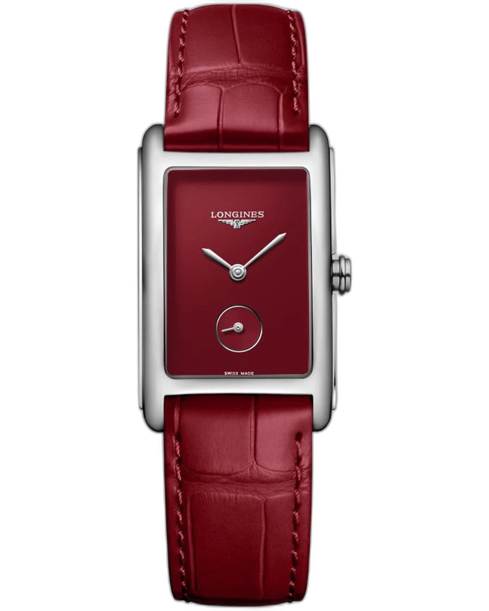 Longines Dolcevita Quartz Red L55124912 37MM Stainless Steel