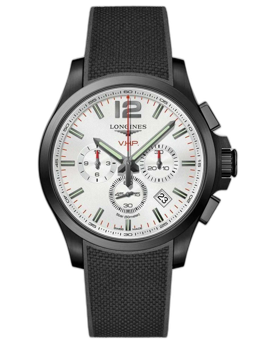 Longines Conquest Chronograph L3.727.2.76.9 44MM Silver Dial Stainless Steel