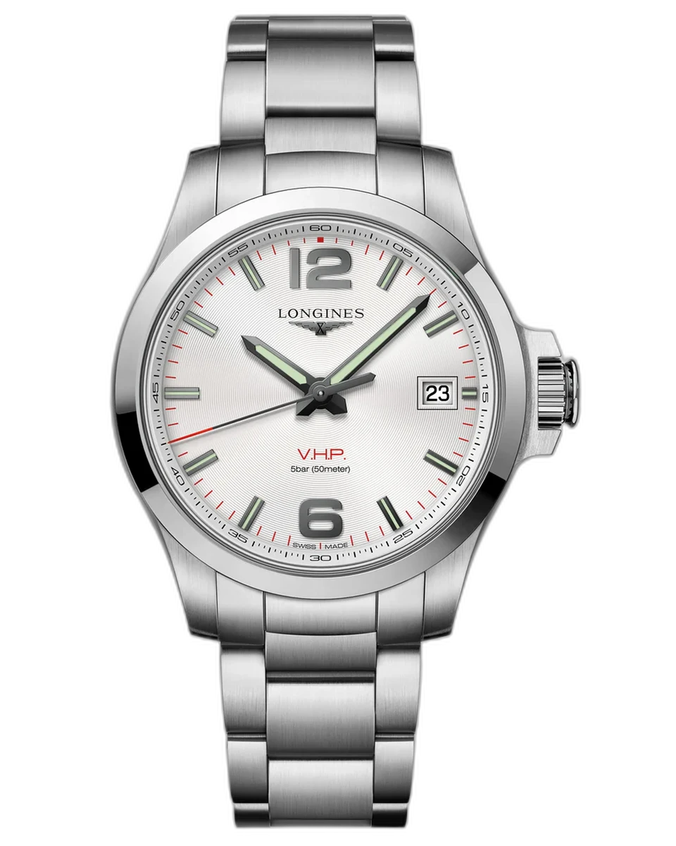 Longines Conquest VHP GMT L3.716.4.76.6 41MM Silver Dial Stainless Steel