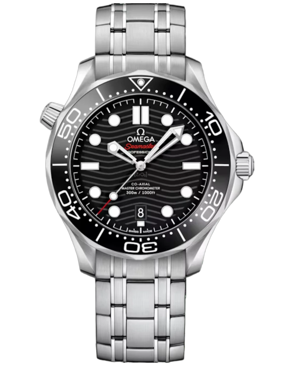Omega Seamaster Diver Chronometer 300M Co-Axial 210.30.42.20.01.001 Black Dial 42mm Stainless Steel