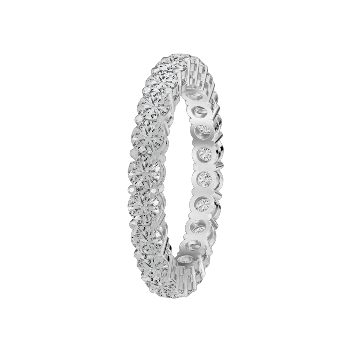 RD. Eternity Band-10 Pointer- 2.20CTS-HRD-F-G/VVS-VS,75710R,Total Wt - 3.20gm