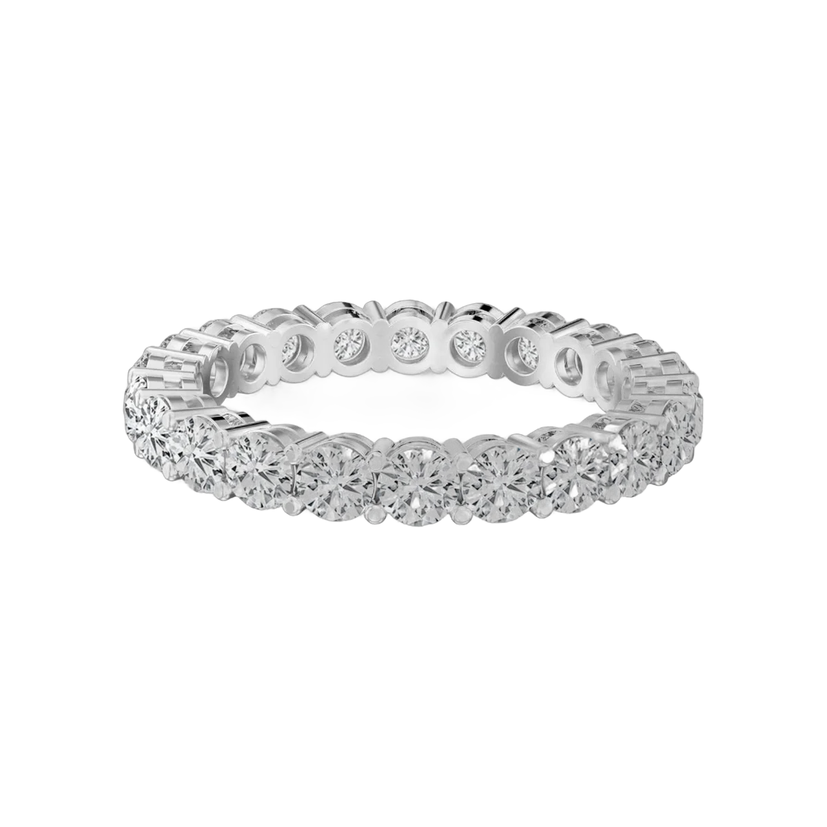 RD. Eternity Band-10 Pointer- 2.20CTS-HRD-F-G/VVS-VS,75710R,Total Wt - 3.20gm