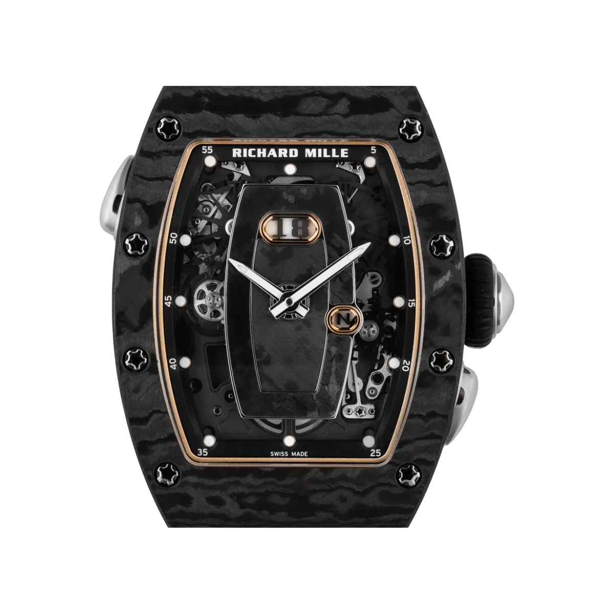 Richard Mille RM 037 TI-CA 自动上链全黑碳 TPT 表盘