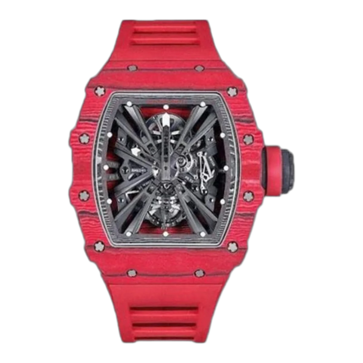Richard Mille Rm 12-01 Tourbillon Skeleton 39.3Mm X 48Mm Red Quartz