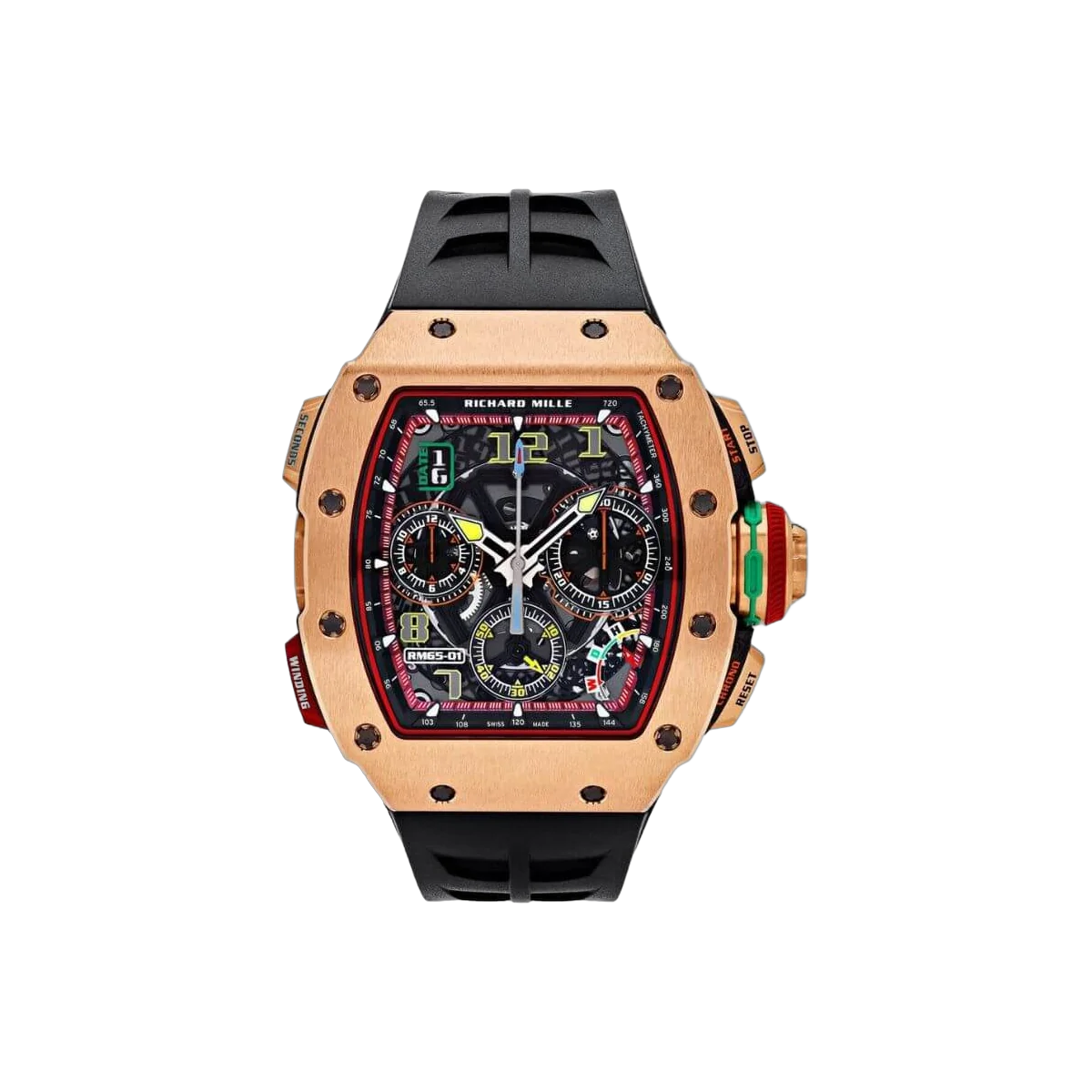 Richard Mille RM 65-01 RG Split-Seconds Chronograph Automatic Winding 18K Rose Gold