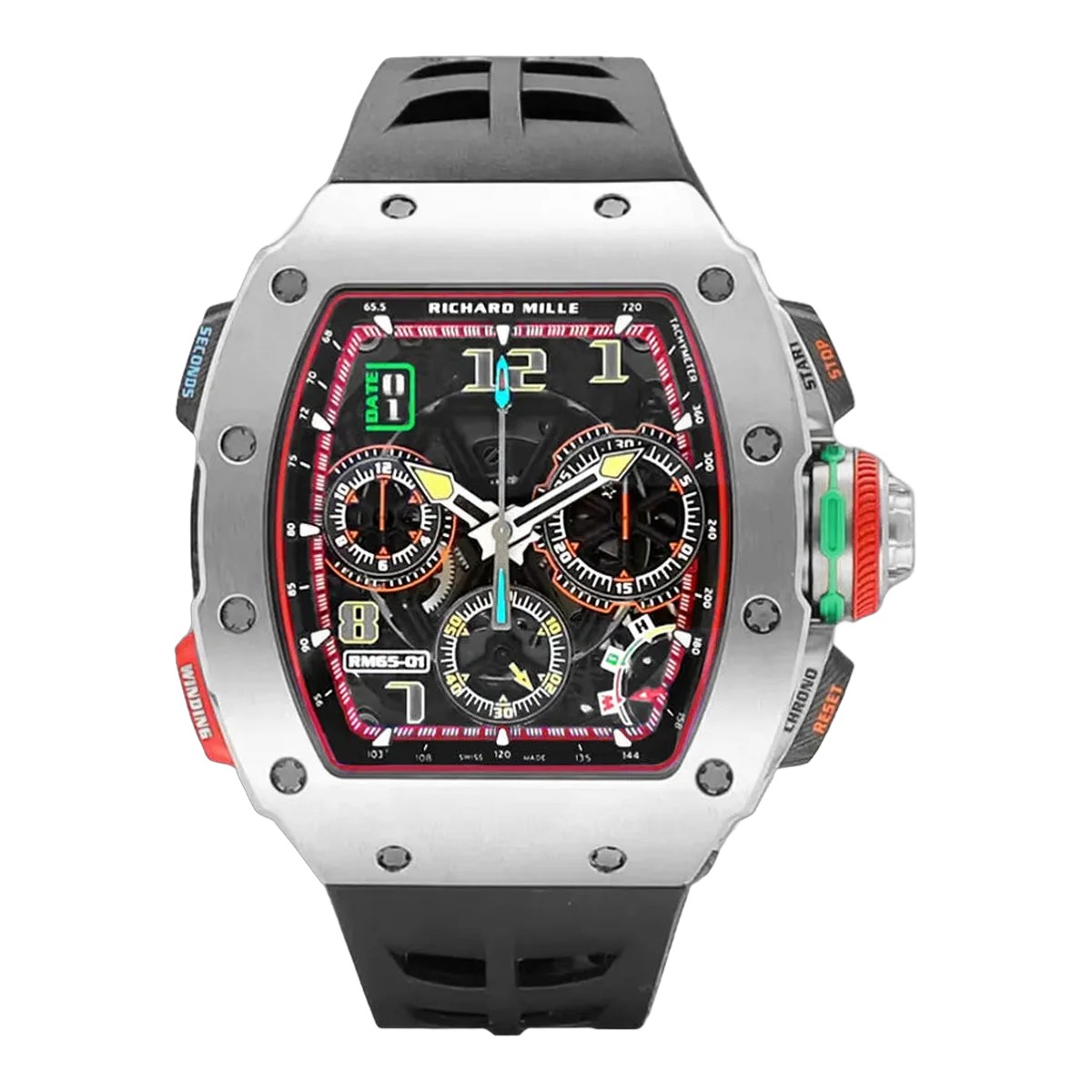 Richard Mille RM 65-01 TI Automatic Winding Split Seconds Chronograph 45mm Men's Watch