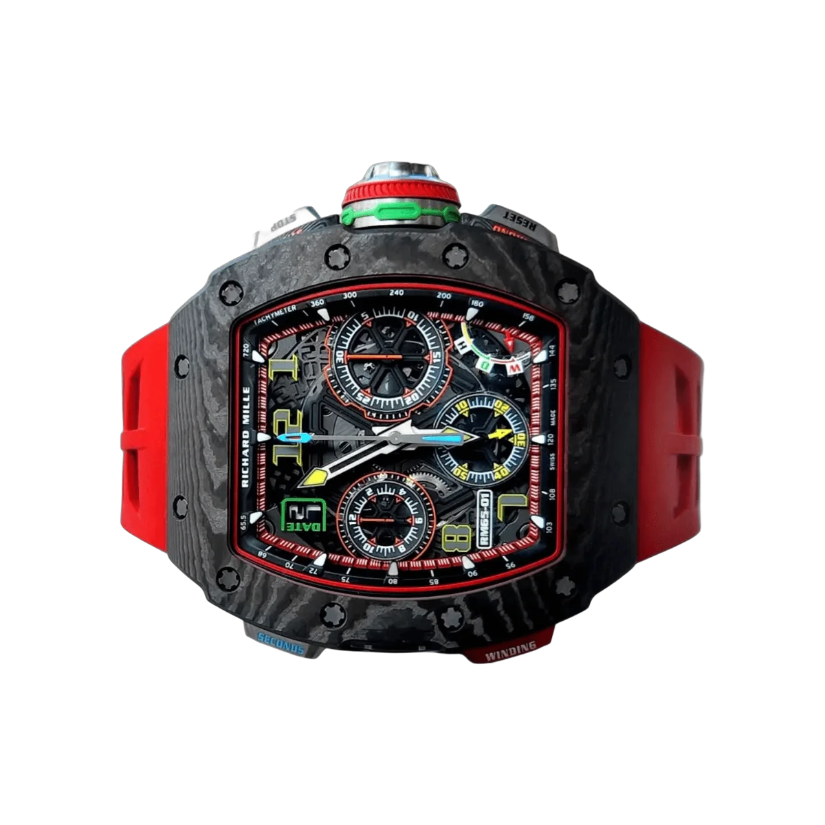 Richard Mille RM 65-01CA Schleppzeiger-Chronograph NTPT Carbon Skelettzifferblatt