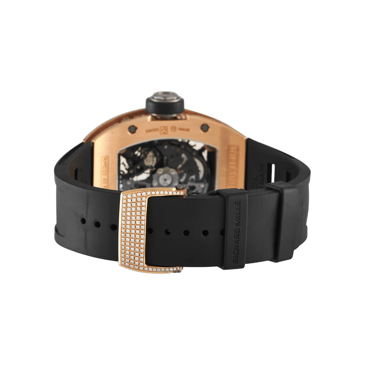 Richard Mille RM010 AH RG 玫瑰金镶钻边框镂空表盘