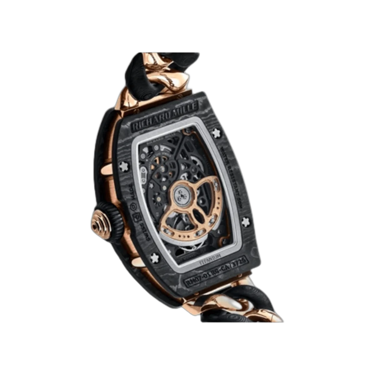 Richard Mille RM07-01 RG-CA Automatik Openlink RG & Carbon TPT Armband