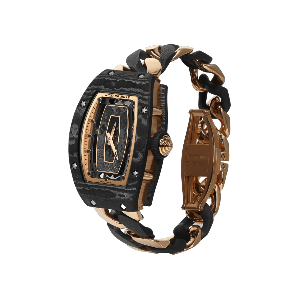 Richard Mille RM07-01 RG-CA Automatik Openlink RG & Carbon TPT Armband