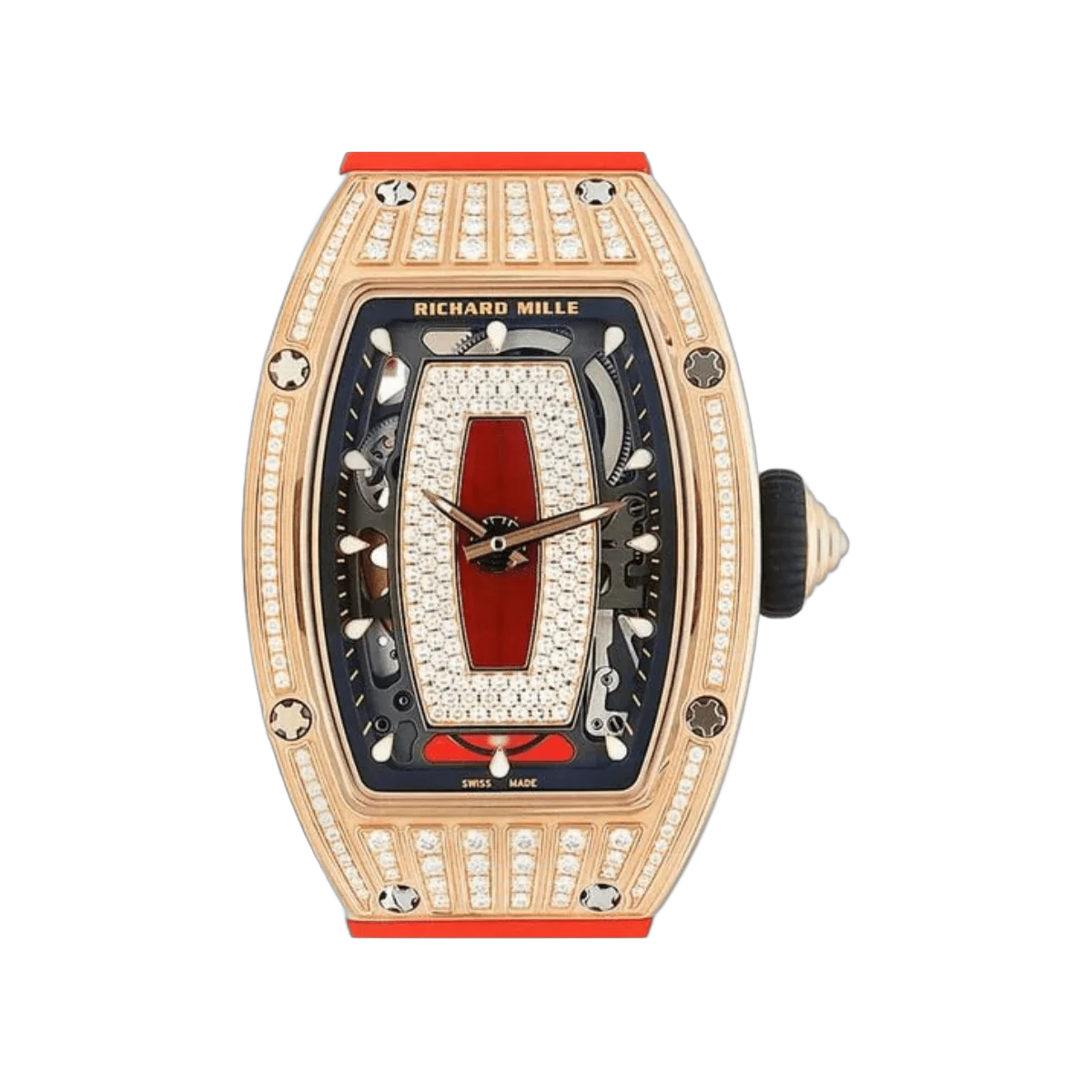 Richard Mille RM07-01 RG Rotgold Diamant-Jaspis-Zifferblatt