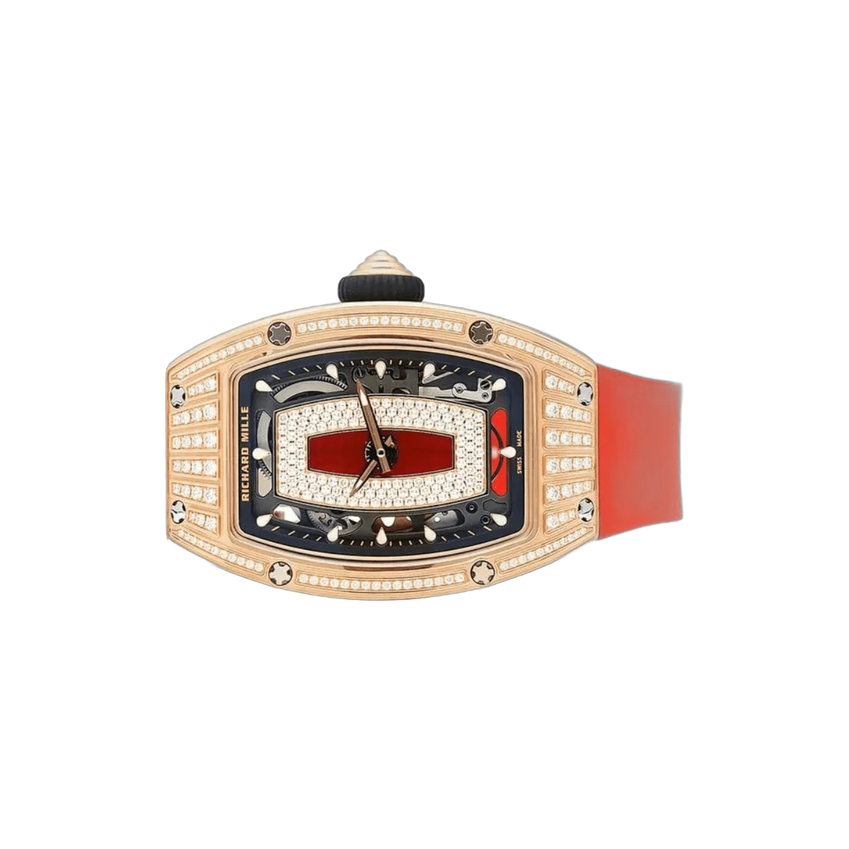 Richard Mille RM07-01 RG Rotgold Diamant-Jaspis-Zifferblatt