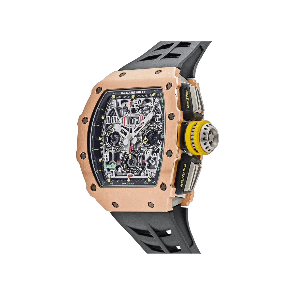 Richard Mille Rm11-03 RG 自动飞返计时码表 钛金属 18K 玫瑰金