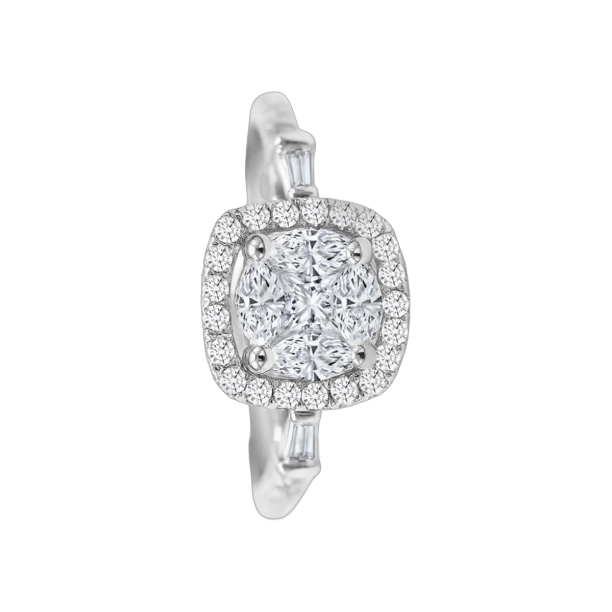 RING-0.86CTS-HRD-E-F/SI, 680RI,Total Wt - 3.60gm