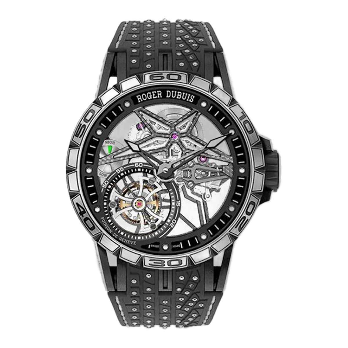 Roger Dubuis Excalibur Spider Pirelli RDDBEX0753 Black Dlc Titanium Limited Edition