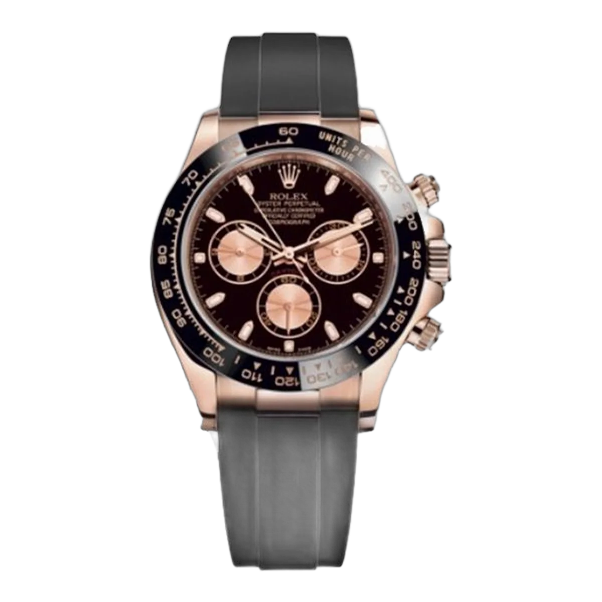 Rolex Cosmograph Daytona 116515Ln Bkpof Black And Pink Oysterflex 40Mm Men's Watch