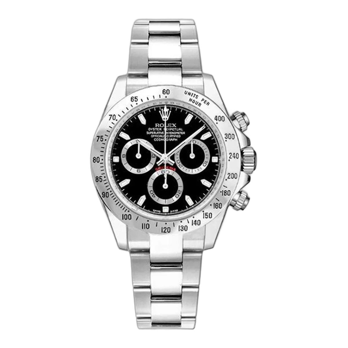 Rolex Cosmograph Daytona 116520 Black 40Mm Stainless Steel Men's Watch