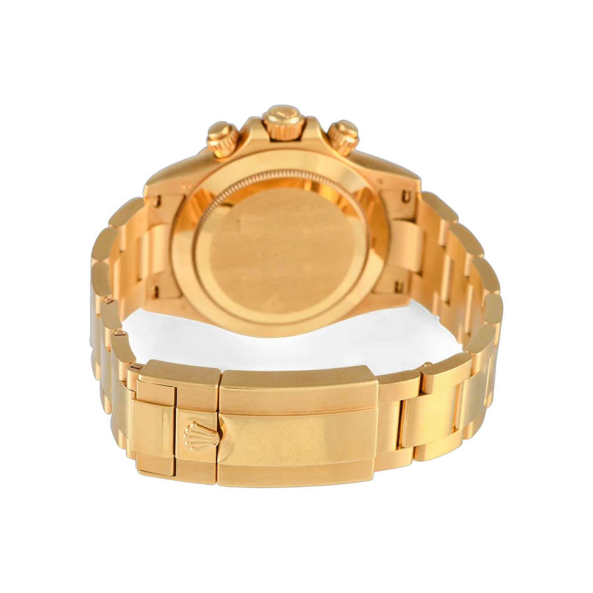 Rolex Cosmograph Daytona 116568BR Gelbgold 40 mm Baguette-Diamant-Lünette & Champagner-Zifferblatt Herrenuhr