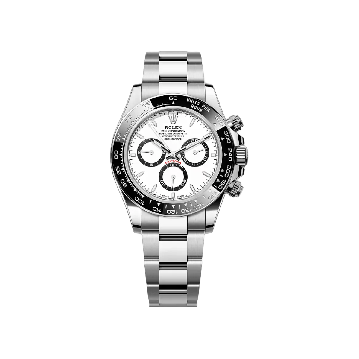رولكس كوزموغراف دايتونا 126500LN-0001 أويستر ستيل مينا مؤشر الباندا الأبيض الأوتوماتيكي