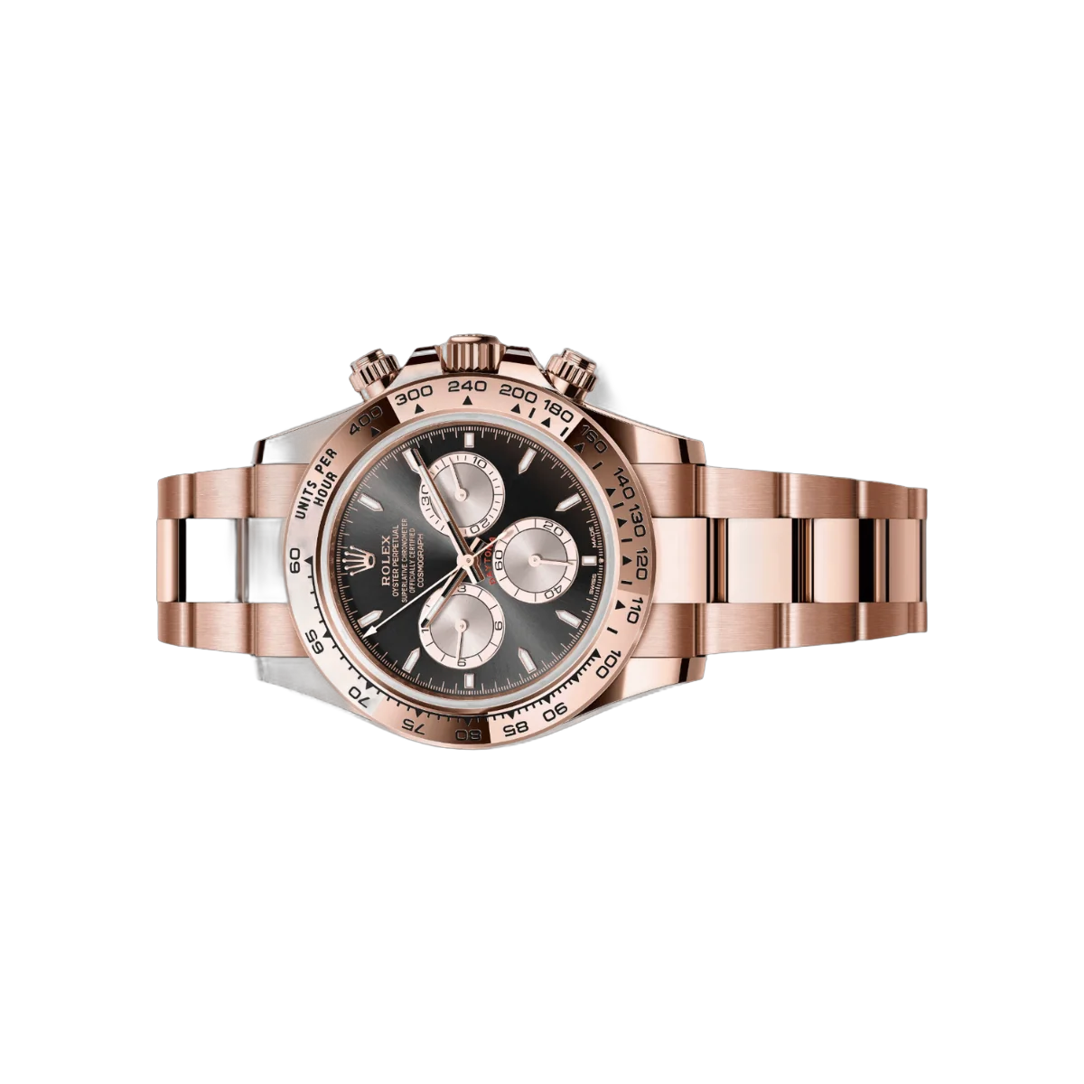 Rolex Cosmograph Daytona 126505-0001 Pink Gold Case Black Dial