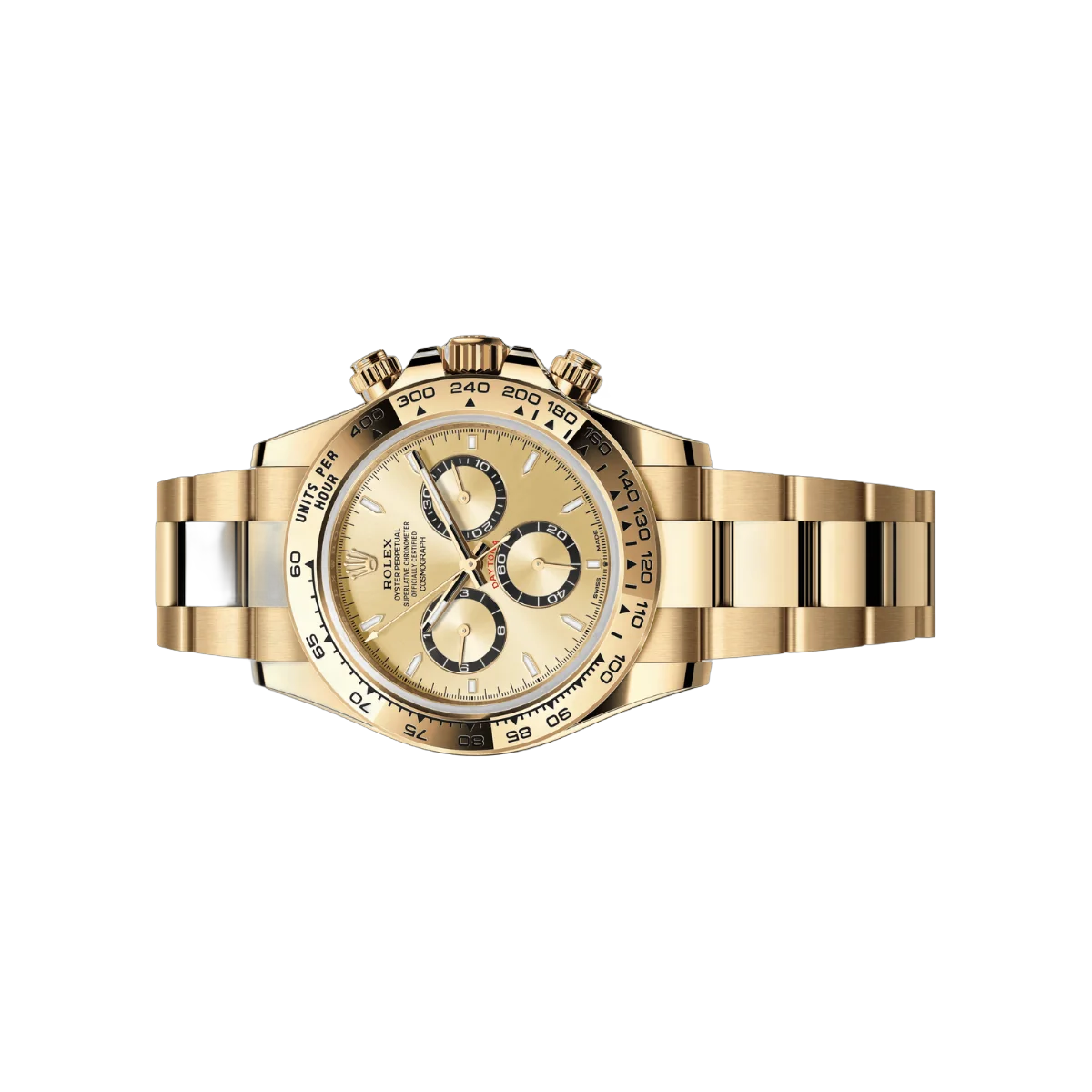Rolex Cosmograph Daytona 126508-0005 18 Karat Gelbgold Lünette Goldenes Zifferblatt