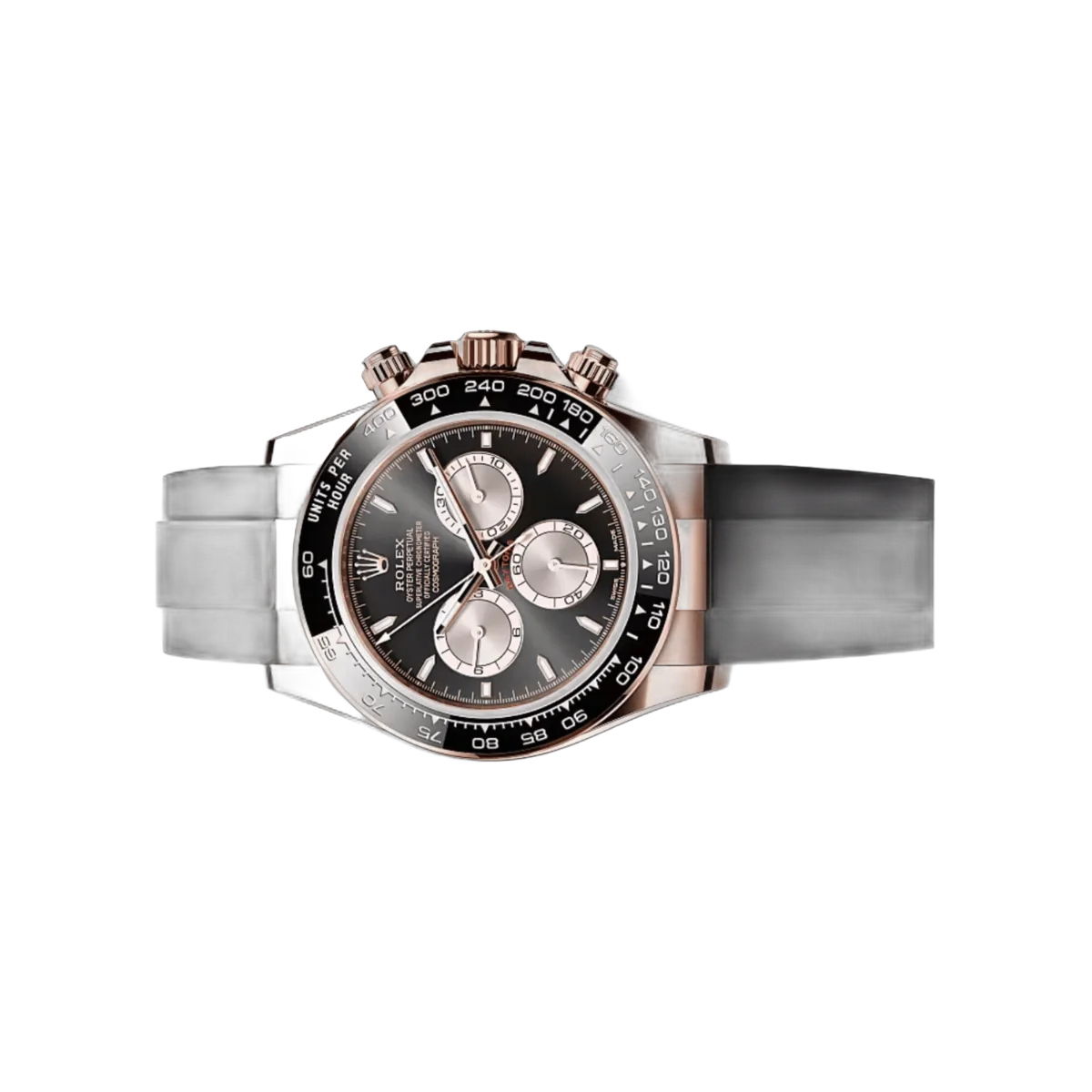 Rolex Cosmograph Daytona 126515LN-0002 Everose Gold Oysterflex Black Dial