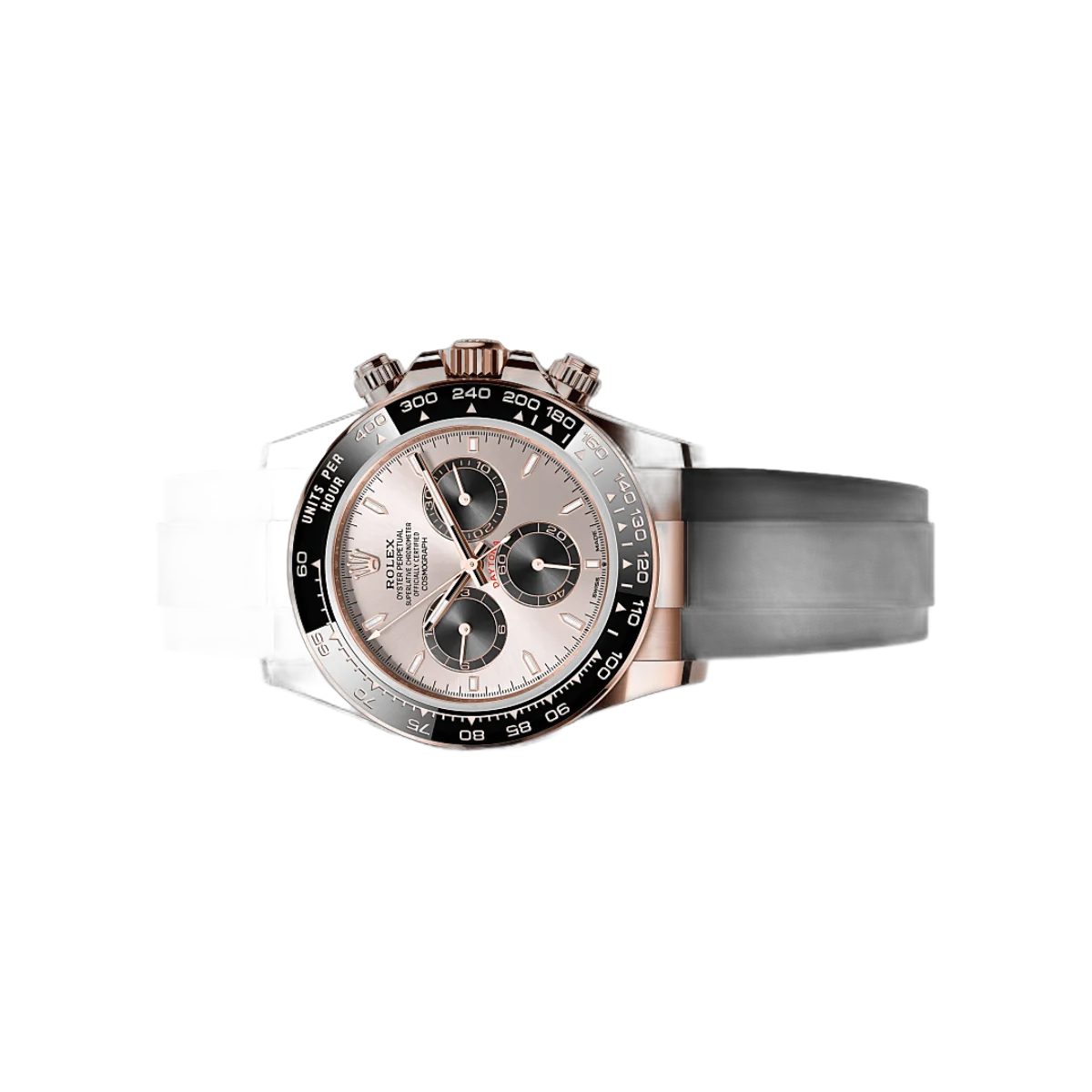 Rolex Cosmograph Daytona 126515LN-0006 Oysterflex-Armband 18kt Everose-Gold Sundust & Bright Black Zifferblatt