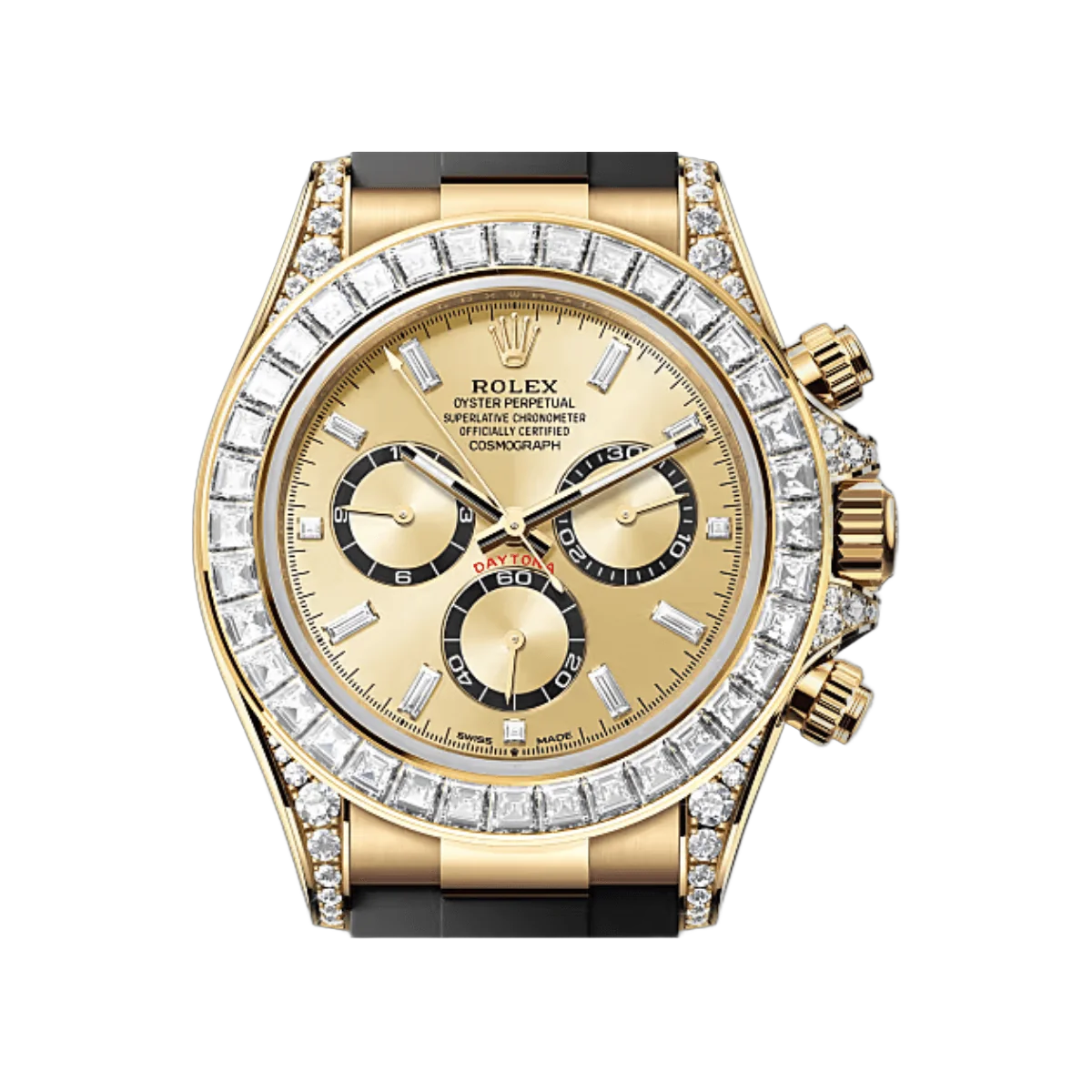 Rolex Cosmograph Daytona 126538TBR-0004 Oyster Perpetual 18 CT Yellow Gold 40mm Golden Diamond Dial Mens Watch